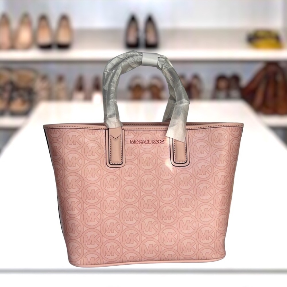 Michael Kors Jodie small tote water resistant new with tags Pink Monogram - Picture 2 of 14